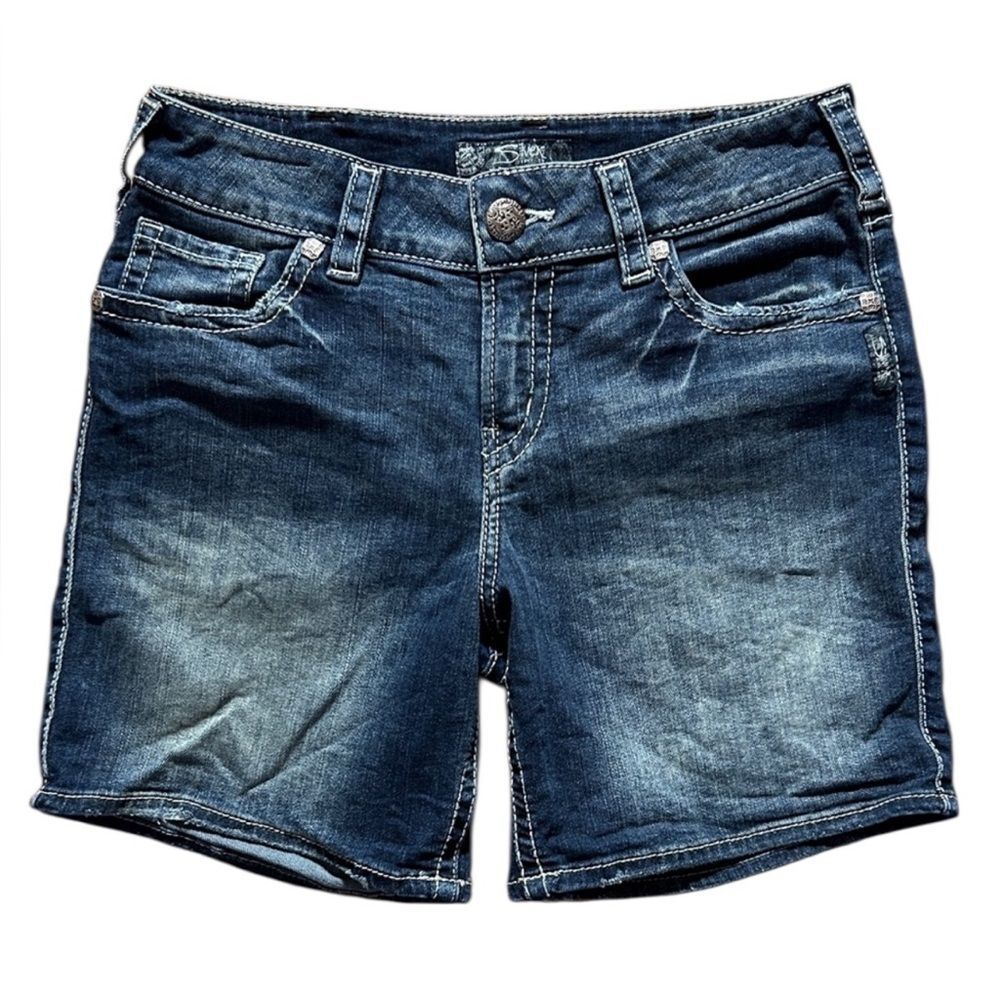 Silver Suki Mid Shorts